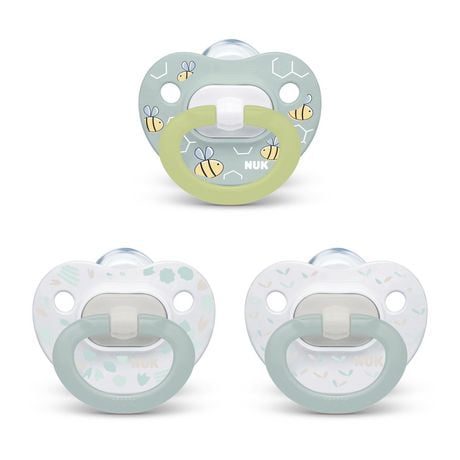NUK Orthodontic Pacifier Value Pack, 0-6 Months, 3-Pack