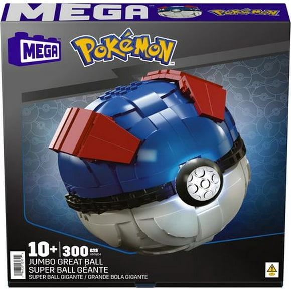 MEGA – Pokémon – Coffret de construction – Super Ball Jumbo, 299 pces