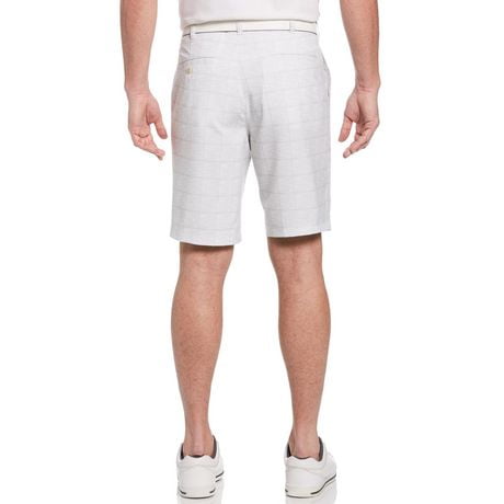 Men's Performance Plaid Active Flex Waistband 4-Way Stretch Golf Short | Walmart Canada