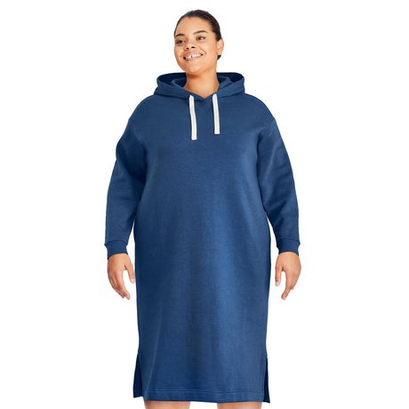 George Plus Women's Hooded Midi Dress | Walmart Canada