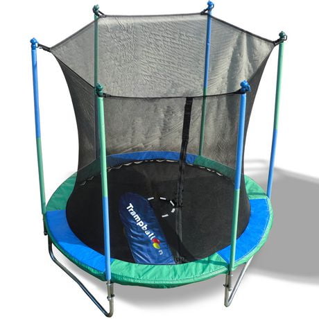 Trainor Sports 8' Trampoline And Enclosure with Trampballoon | Walmart ...