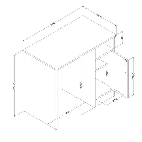 South Shore Smart Basics Small Desk | Walmart Canada