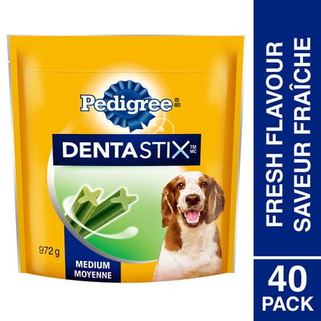 Pedigree Dentastix Oral Care Fresh Flavour Medium Dog Treats, 25-40 Treats