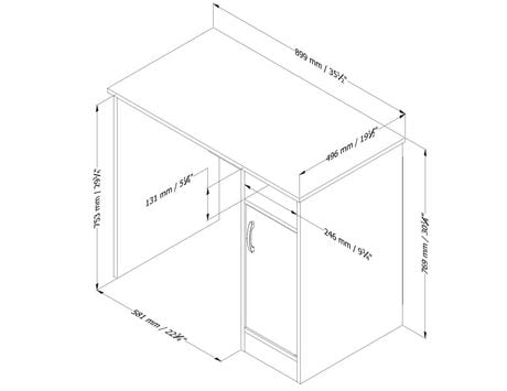 South Shore Smart Basics Small Desk Walmart Canada