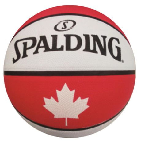 Ballon de Basketball Rouge/Blanc des Toronto Raptors avec Feuille D’Érable Ballon. Taille 7, 29,5 po