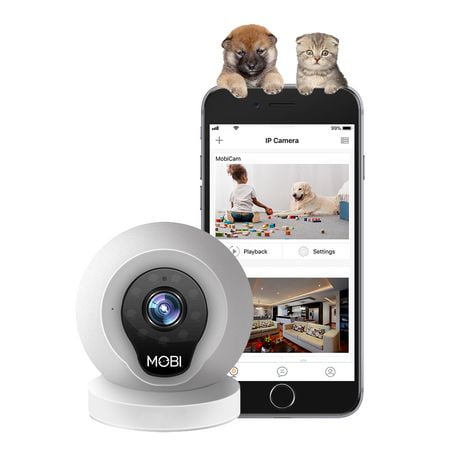 MOBI® PET Camera Monitoring System - Smart HD WiFi Pet Camera and Pet Monitoring System - Dedicated PET App