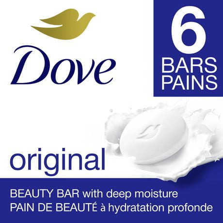 Dove Beauty Bar Original Gentle Skin Cleanser, 6x106g
