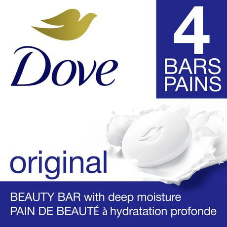 Dove Beauty Bar Original Gentle Skin Cleanser, 4x106 g