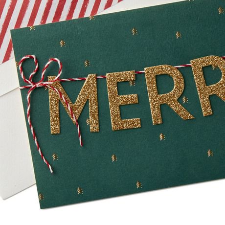 Hallmark Signature "Merry" Gold Lettering Boxed Christmas Cards | Walmart Canada