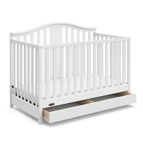 Graco Solano 4-in-1 Convertible Crib with Drawer, Converts to a full-size bed