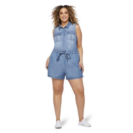 denim romper canada