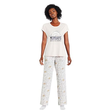 George Women's Jersey Pajamas 2-Piece Set