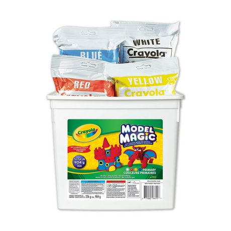Crayola Model Magic 2lb Resealable Storage Container, Primary Colours