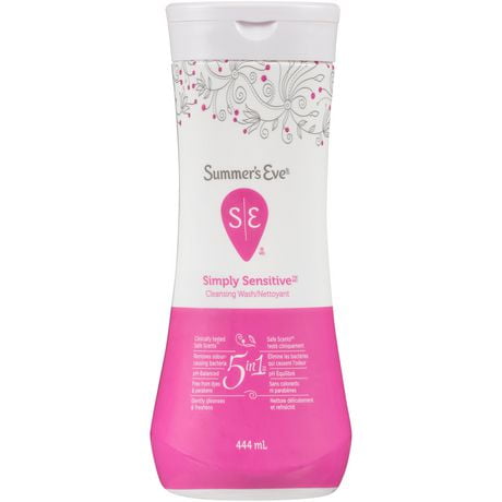 Summer's Eve 5 in 1 Simply Sensitive Cleansing Wash, 444ml