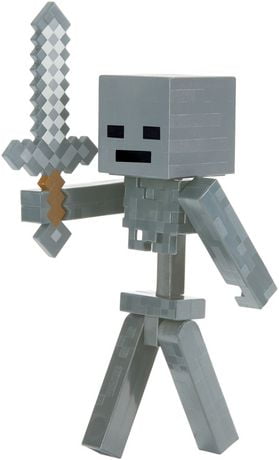 Minecraft Attacking Wither Skeleton Basic Figure  Walmart 