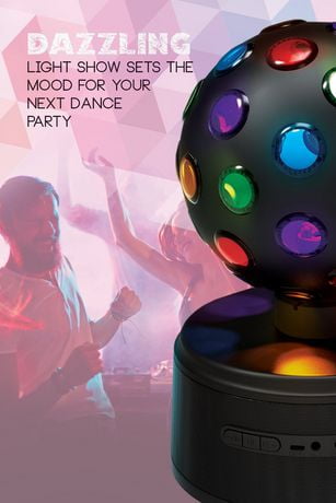 sharper image led disco ball speaker sbt 1030