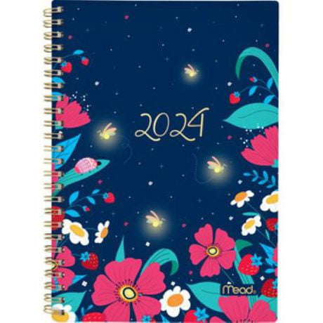 Mead Small Garden Fiirefly 2024 Weekly/Monthly Planner | Walmart Canada