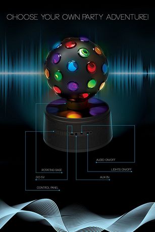 sharper image disco ball speaker