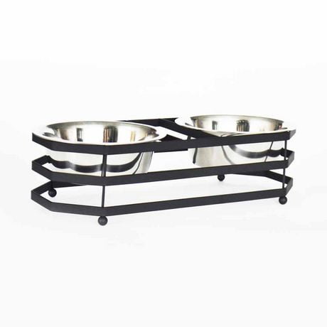 Robely Exley Metal Flat Wire Double Pet Feeder | Walmart Canada