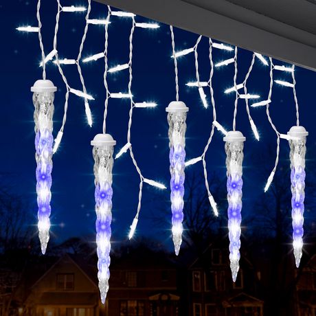 Shooting Star Light String-Icicle-S/5-11" (Icy Blue/White) (Ca) | Walmart Canada