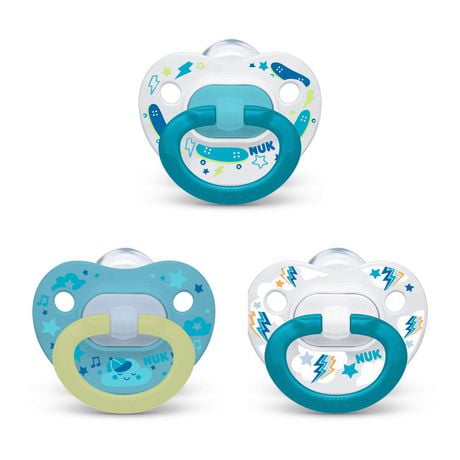 NUK Orthodontic Pacifier Value Pack, 6-18 Months, 3-Pack