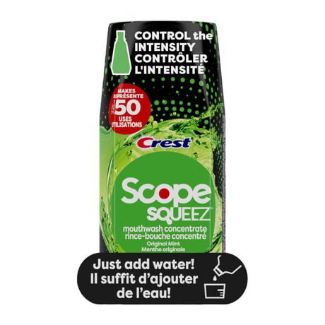 Scope Squeez Mouthwash Concentrate, Original Mint Flavour, 50 mL