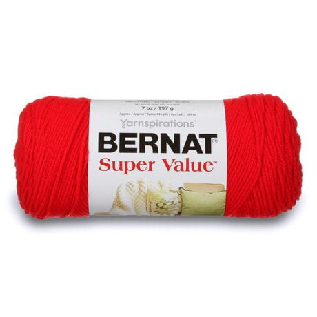Bernat® Fil Super Value™, Acrylique #4 Moyen, 7oz/197g, 426 Yards