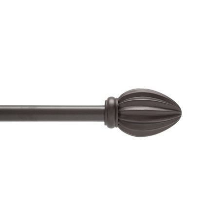 Home Trends 48 In 86 In Drapery Rod Set 5 8 In Diameter