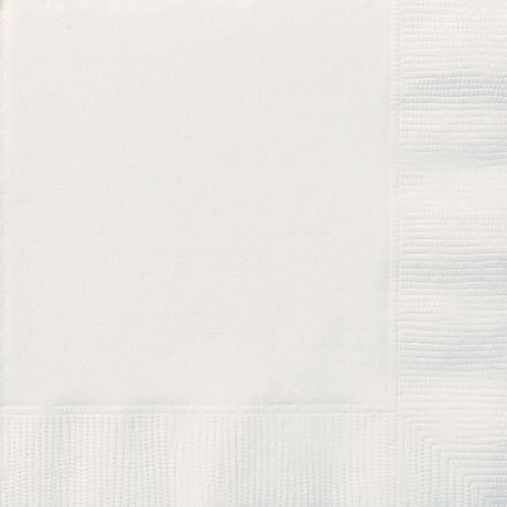 Serviettes de table blanches, 20 ct 20 serviettes, 2 plis
