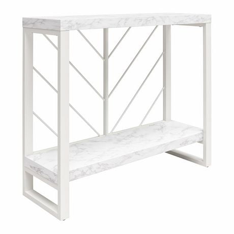 CosmoLiving Brielle Console Table, Marble