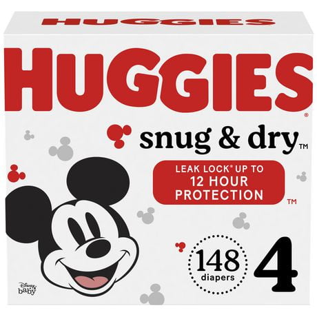 Couches HUGGIES Snug & Dry, Emballage Mega Colossal Tailles: 1-7 | 200-80 Unités