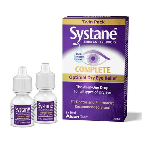 Systane® Complete Lubricant Eye Drops, Twin Pack 2 x 10ml | Walmart Canada