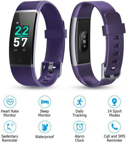 letsfit fitness tracker color screen