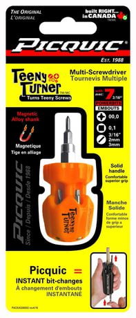 Teeny Turner Screwdriver, Picquic’s smallest multi bit screwdriver $6.77 YMMV