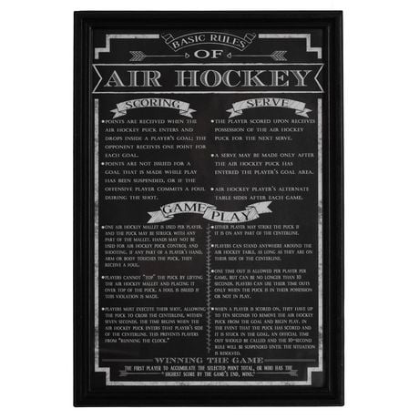 Décoration murale « Air Hockey Rules » de Hathaway
