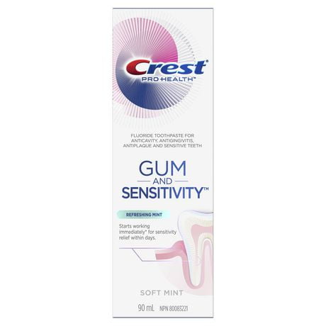 Crest Gum and Sensitivity, Sensitive Toothpaste Refreshing Mint ...