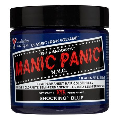 Manic Panic - Shocking Blue, Semi-permanent hair color cream 118 mL