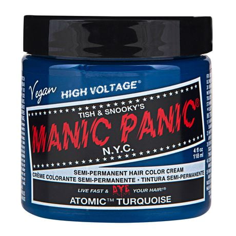 Manic Panic - Atomic Turquoise, Semi-permanent hair color cream 118 mL