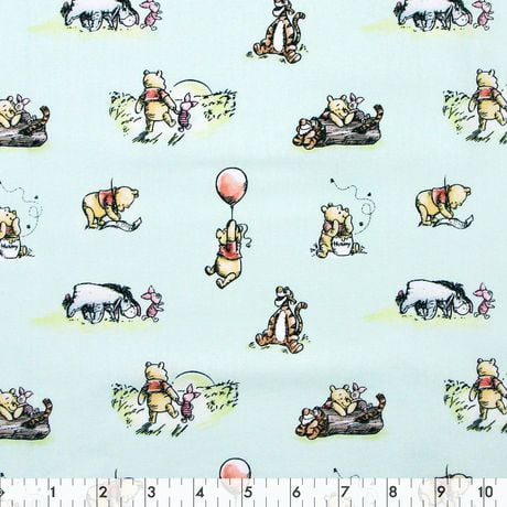 Fabric Creations Disney Winnie the Pooh 4 Piece Cotton Fat Quarter ...