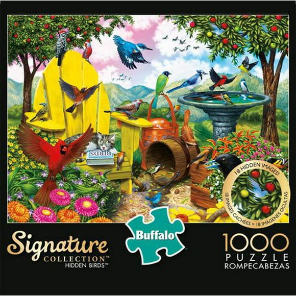 Buffalo Games Signature Collection Hidden Birds 1000 Piece Jigsaw Puzzle