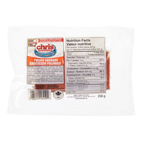 Saucisson polonais Chris Brothers 250g