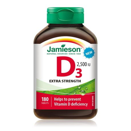 Jamieson Vitamin D3 2,500IU, 180 Tablets