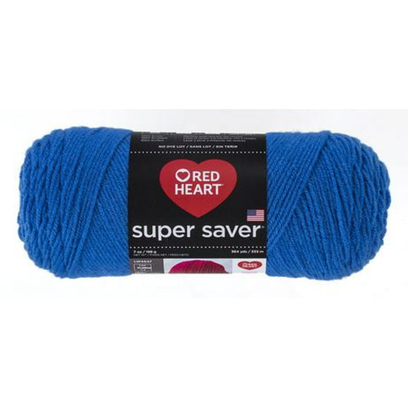 Red Heart® Super Saver® Yarn, Solid, Acrylic #4 Medium, 7oz/198g, 364 Yards, Durable yarn, wide color range