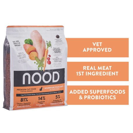 NOOD Cage-Free Chicken Cat Food with Probiotics