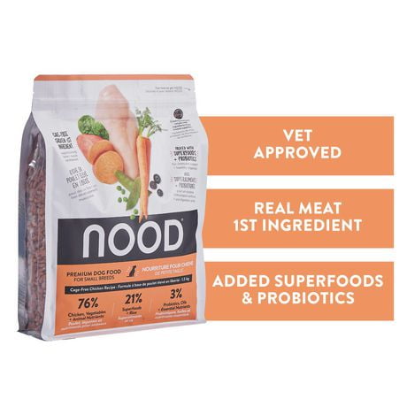 NOOD Cage-Free Chicken | Small Breed Dry Dog Food | With Superfoods, 1.5kg