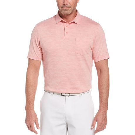 Men's Short Sleeve Birdseye Polo Shirt With Pocket | Walmart Canada