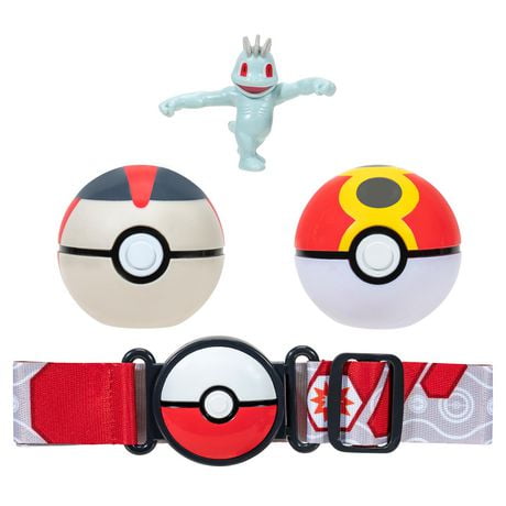 Pokémon Clip 'N' Go Belt Set - Machop + Repeat Ball & Timer Ball