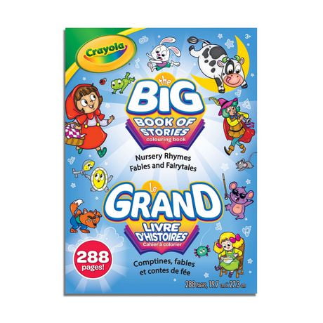 Crayola Big Book of Stories Colouring Book, 288 Pages, Big colouring book