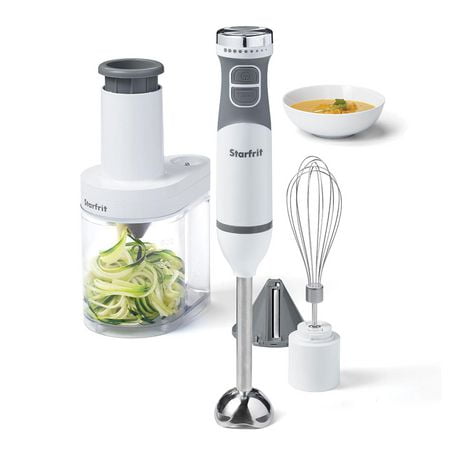 Starfrit 4-in-1 Hand Blender, 10-speed control dial