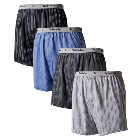 Yves Martin Men's Striped Boxer Shorts
